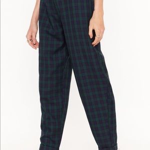 Plaid/tartan pants